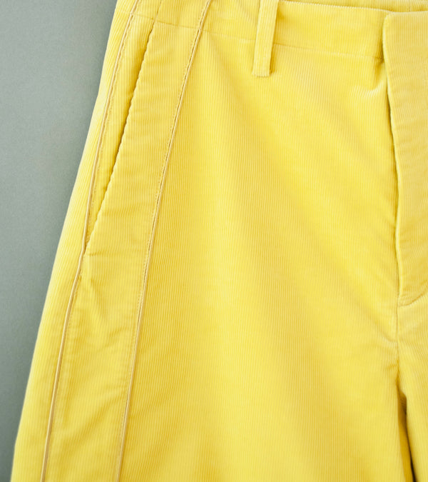 DERRICK 'Cord Transit Trouser' (Sulphur Italian Pontoglio Corduroy)