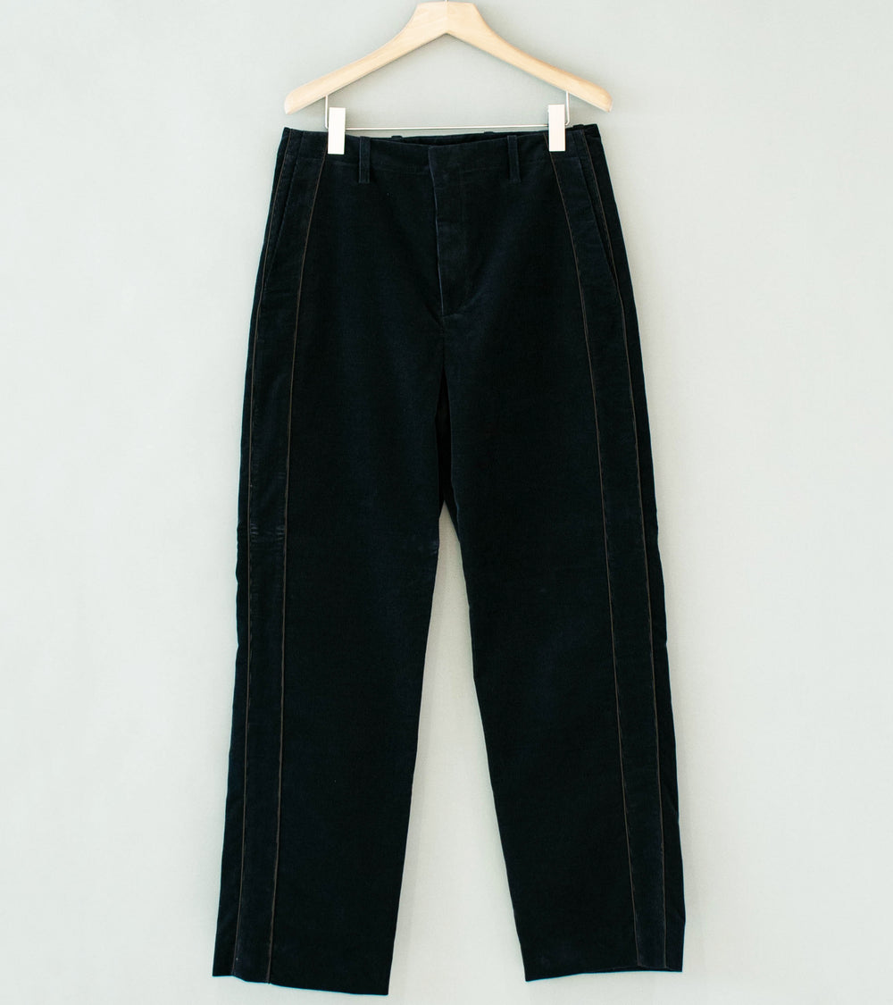 DERRICK 'Cord Transit Trouser' (Ash Black Italian Pontoglio Corduroy)