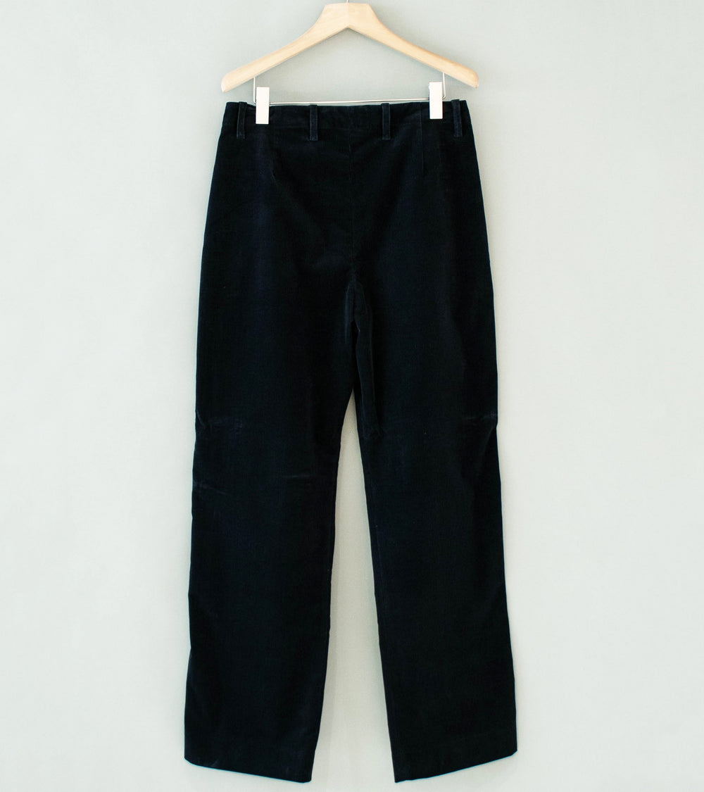 DERRICK 'Cord Transit Trouser' (Ash Black Italian Pontoglio Corduroy)
