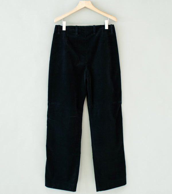 DERRICK 'Cord Transit Trouser' (Ash Black Italian Pontoglio Corduroy)
