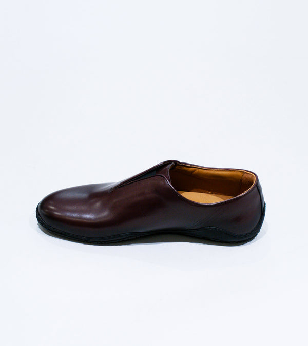 DERRICK 'Oxford Runner' (Oxblood Hand Burnished Calf Leather)