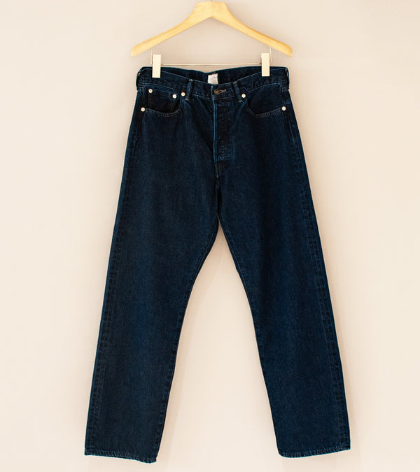 Post Overalls 'No.2 Five Pocket Jean' (Indigo Deep Washed 12oz Selvedge Denim)