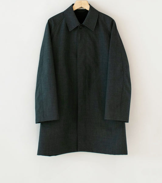 Auralee 'Bonded Tropical Wool Short Coat' (Top Charcoal) – C'H'C'M'
