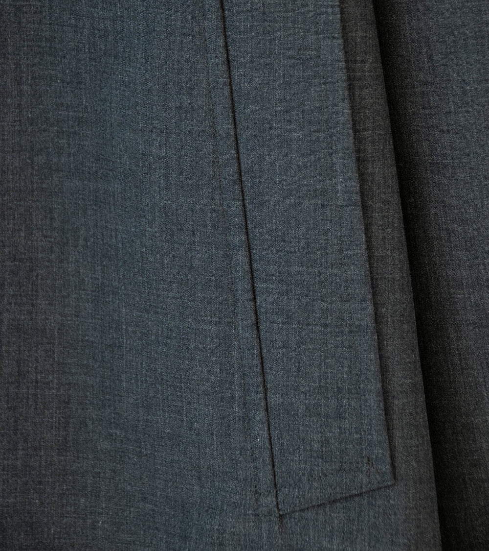 Auralee 'Bonded Tropical Wool Short Coat' (Top Charcoal)