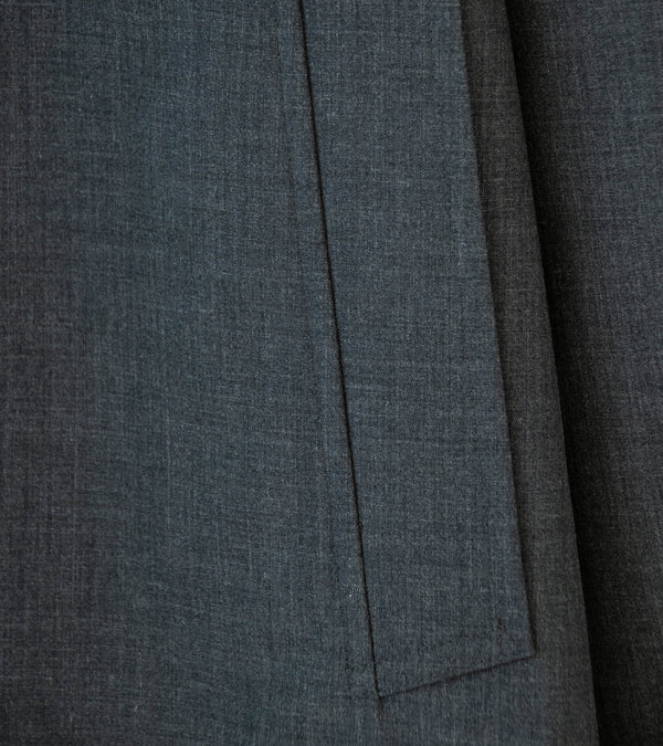 Auralee 'Bonded Tropical Wool Short Coat' (Top Charcoal)