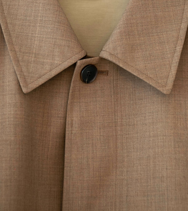 Auralee 'Bonded Tropical Wool Short Coat' (Top Brown)