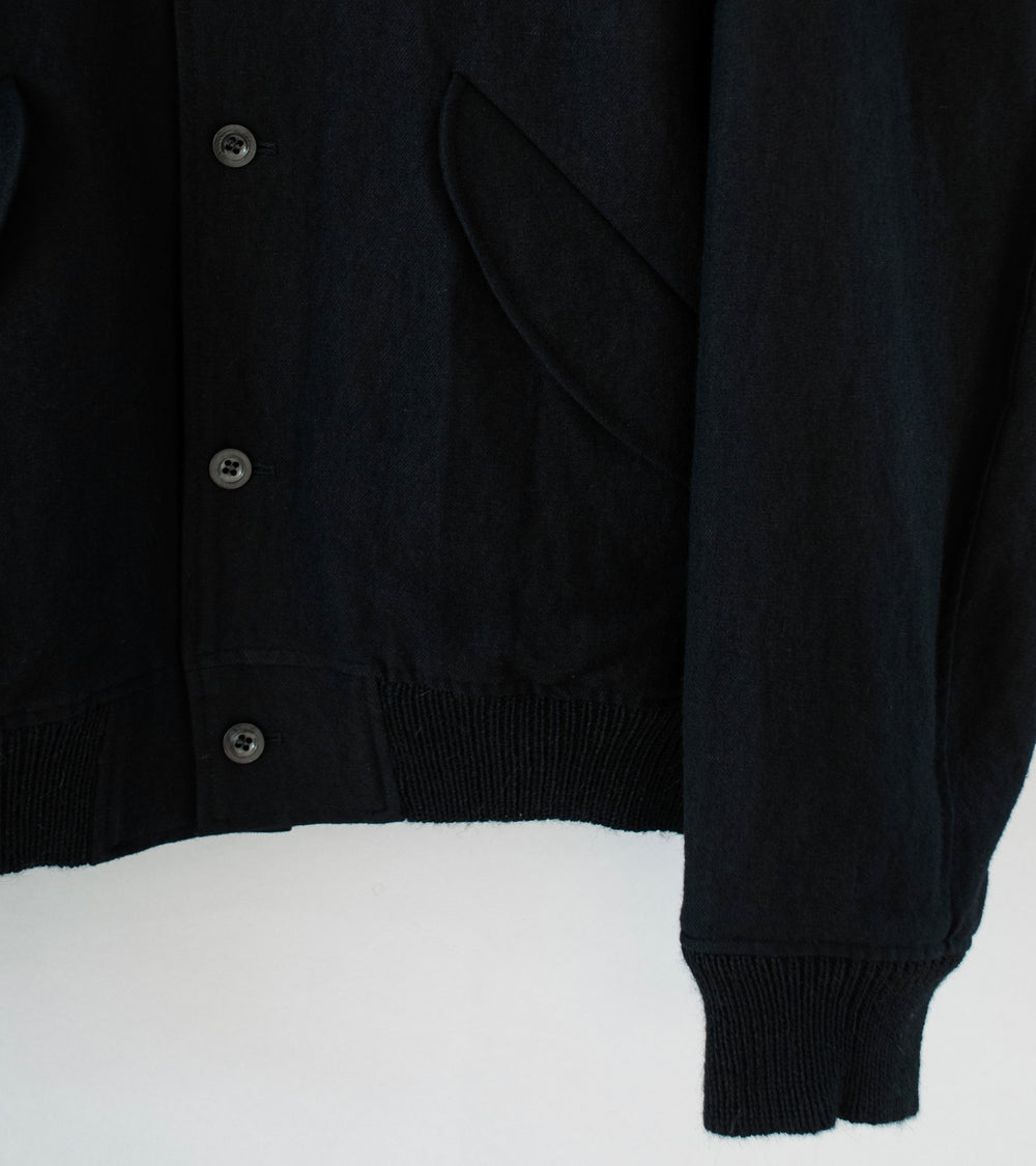 Sono 'Bo Bomber' (Black Linen Wool)