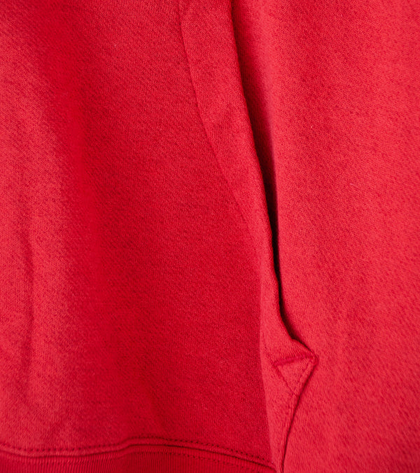 Auralee 'High Twist Light Sweat Zip Parka' (Red)