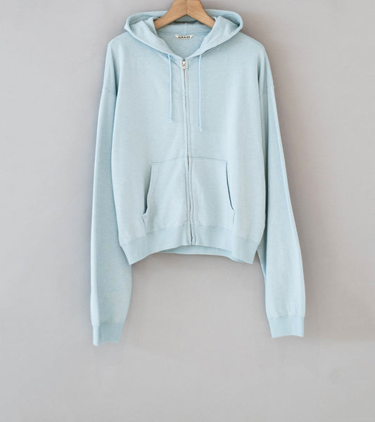 a*y様 AURALEE HIGH TWIST LIGHT SWEAT ZIP Auralee 'High Twist Light Sweat Zip Parka' (Pale Blue) – C'H'C'M'