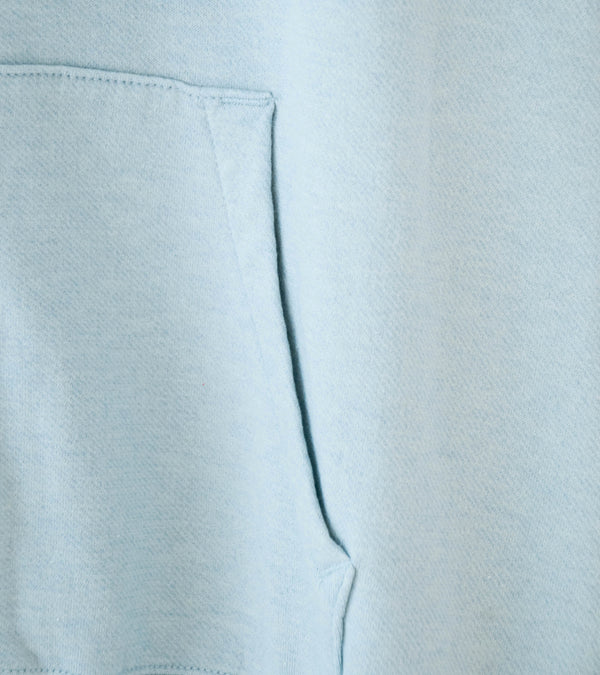 Auralee 'High Twist Light Sweat Zip Parka' (Pale Blue)