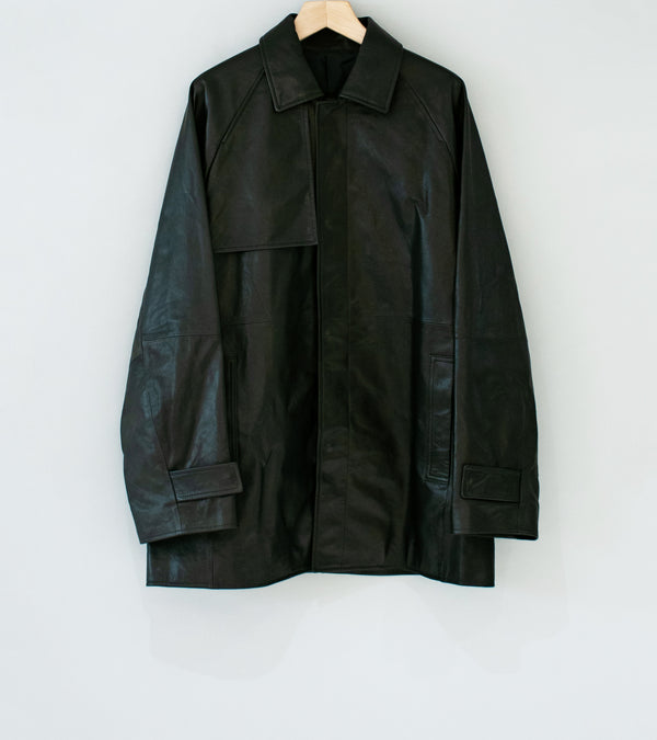 Stein 'Leather Half Coat' (Black)