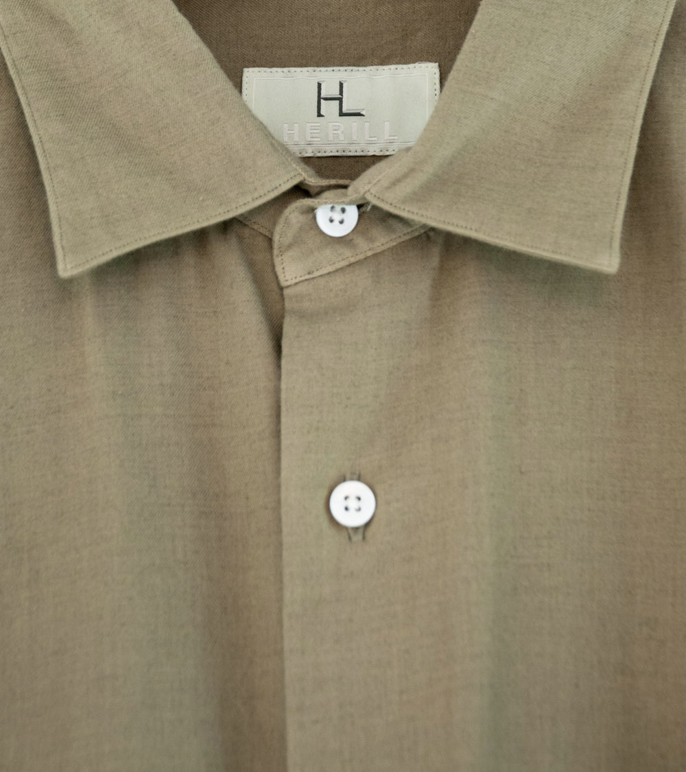 Herill 'Cotton Cashmere Regular Collar Shirt' (Beige)