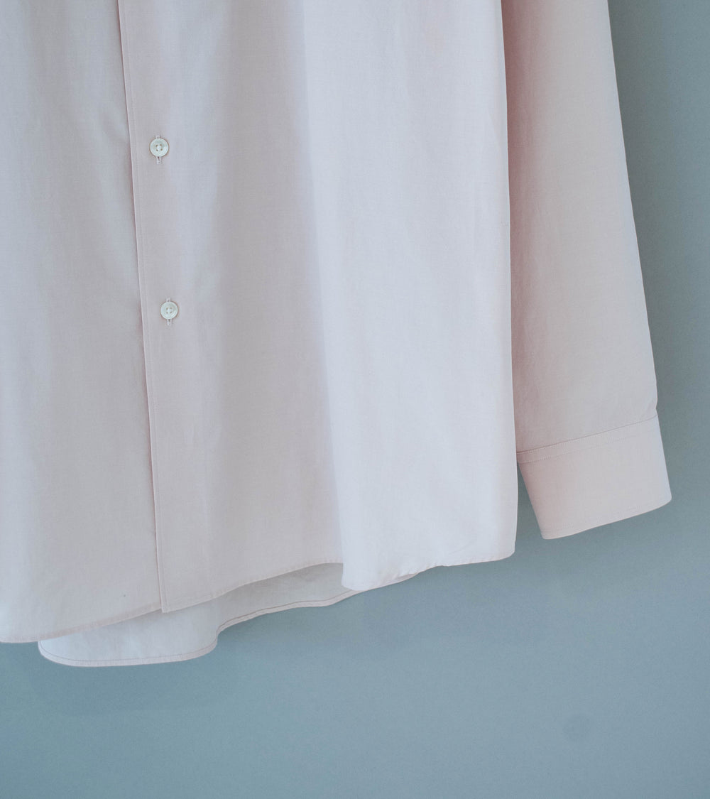 Auralee 'Washed Finx Weather Chambray Shirt' (Pink Beige)