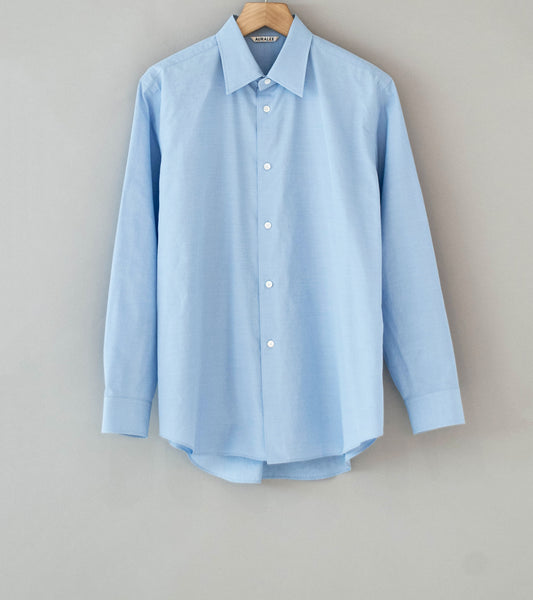 Auralee 'Washed Finx Weather Chambray Shirt' (Light Blue) – C'H'C'M'