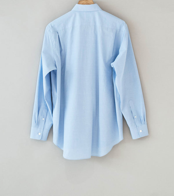 Auralee 'Washed Finx Weather Chambray Shirt' (Light Blue)