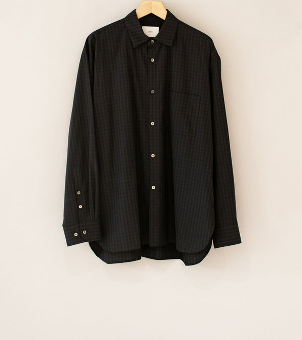 Stein 'Oversized Down Pat Shirt' (Charcoal Gingham)