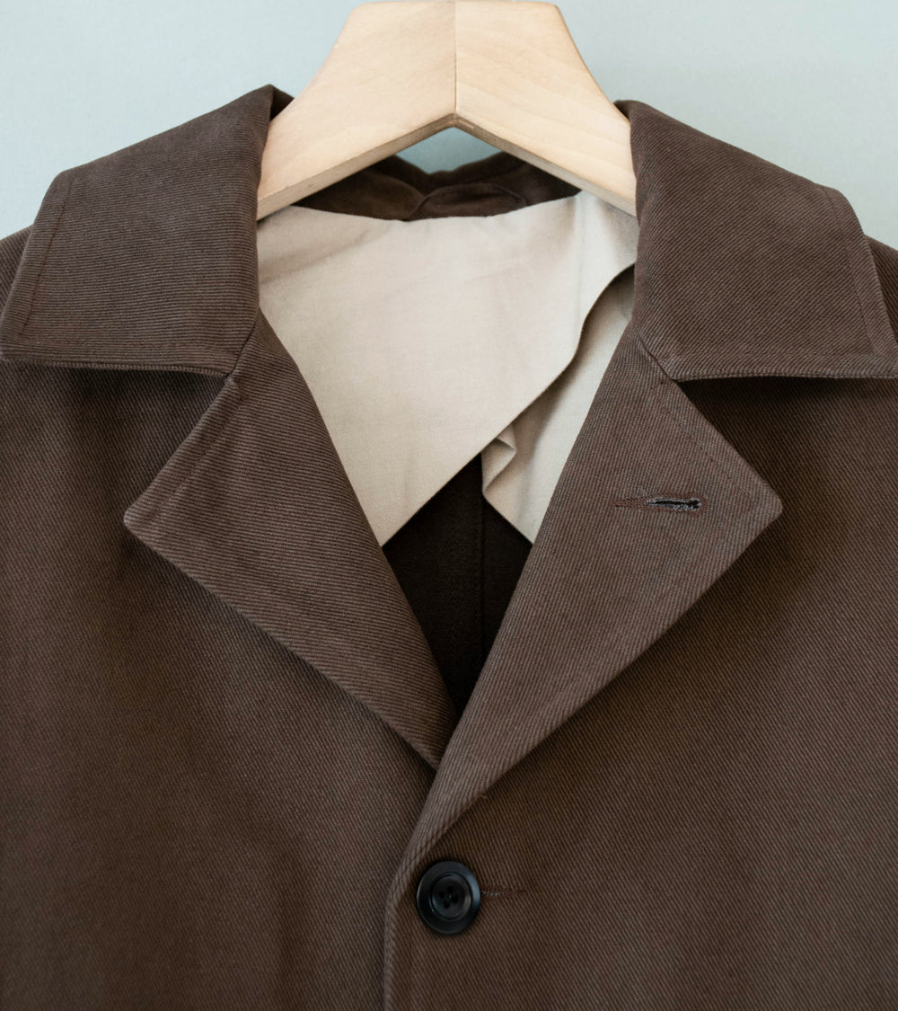 Conkers 'Bruton Blazer' (Dark Brown Heavy Peached Twill)