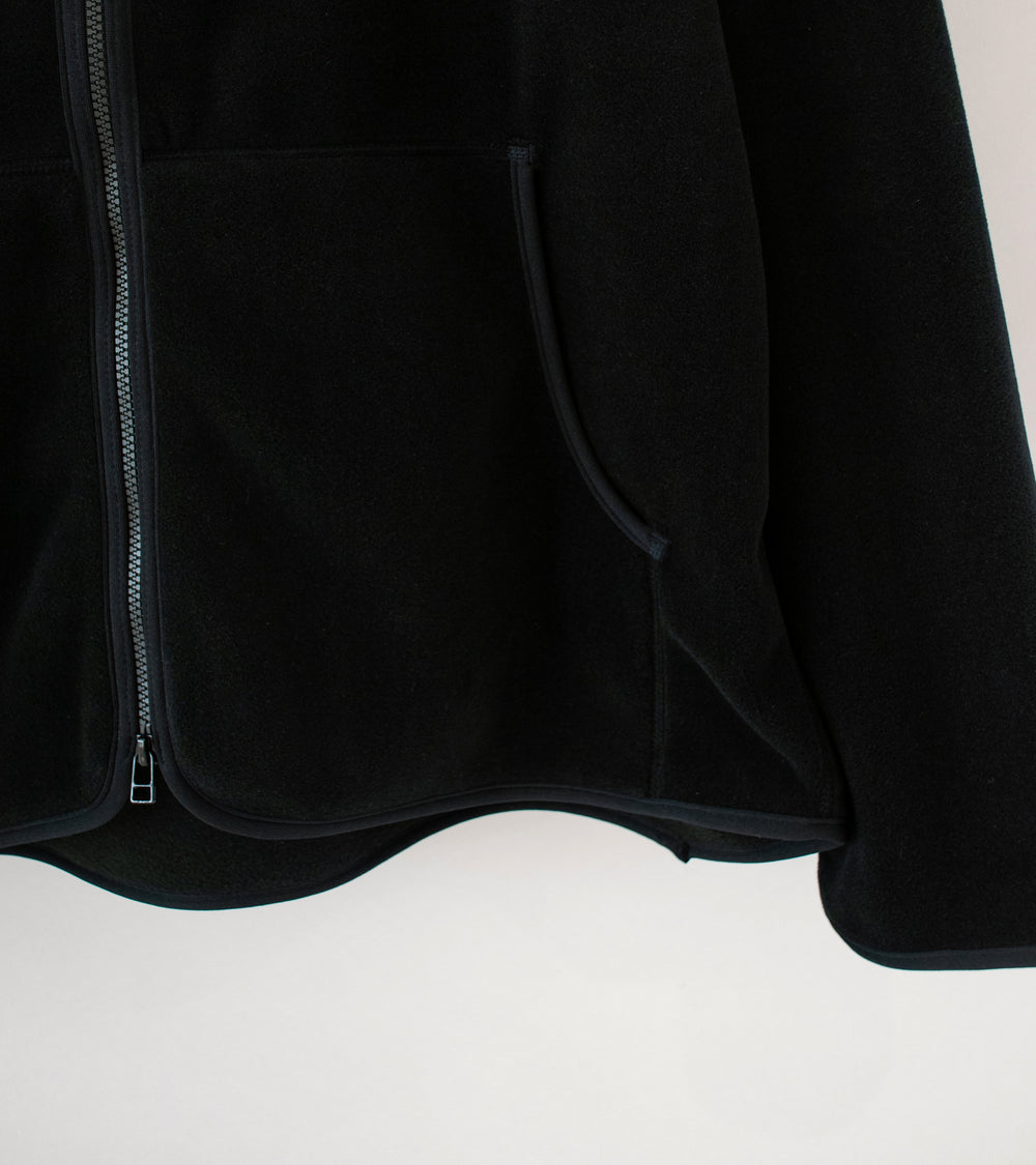 MAN-TLE 'R19 F3 Padding Parka' (Black Recycled Fleece)