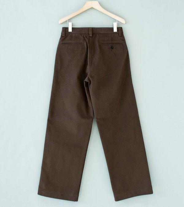 Conkers 'Scots Pant' (Dark Brown Heavy Peached Cotton)