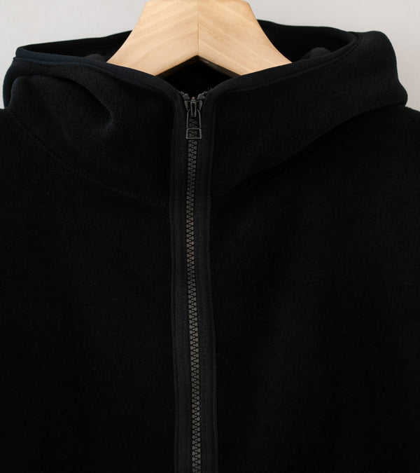 MAN-TLE 'R19 F3 Padding Parka' (Black Recycled Fleece)