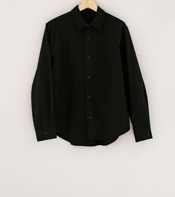 James Coward 'Filter Shirt' (Black Cotton Washi)