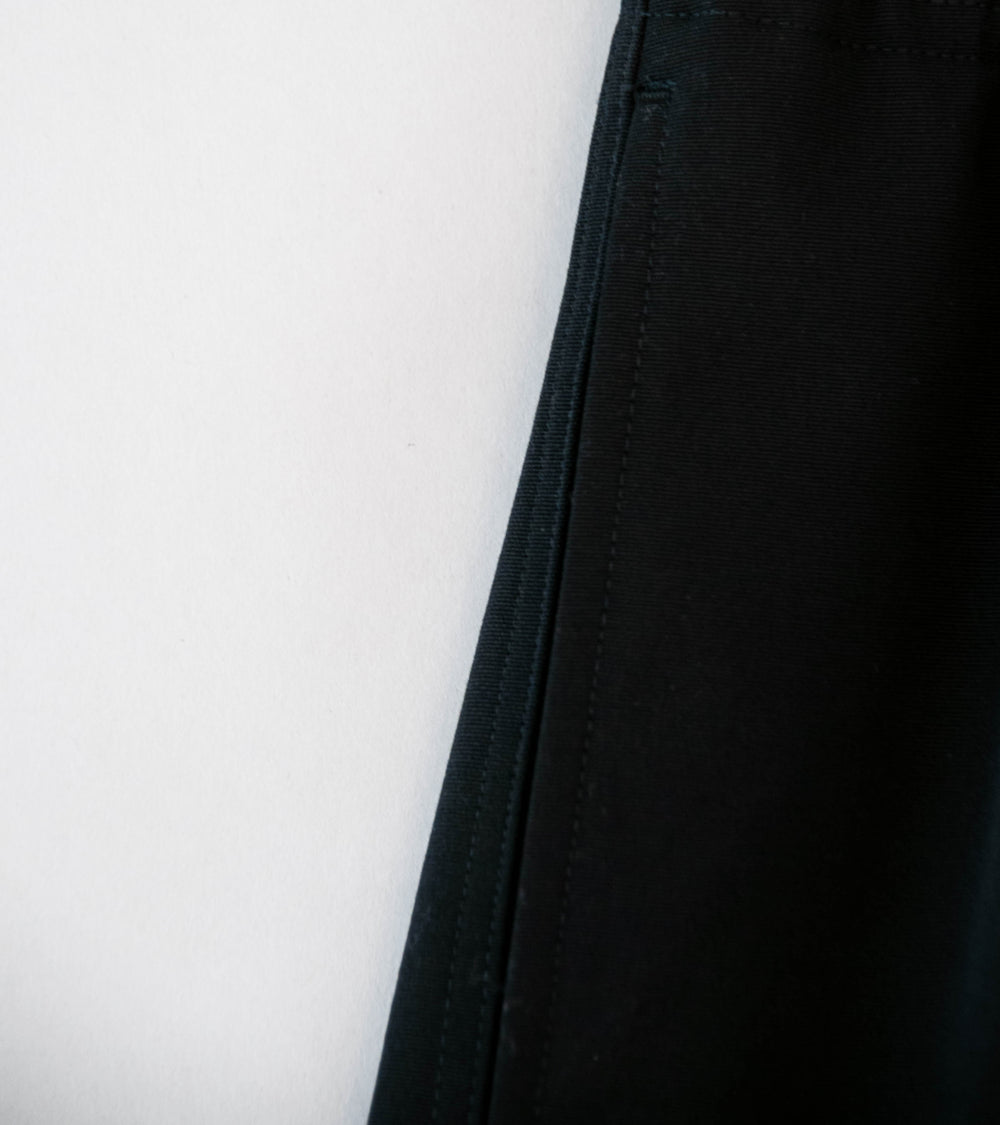 Auralee 'Wool Max Canvas Shorts' (Black)