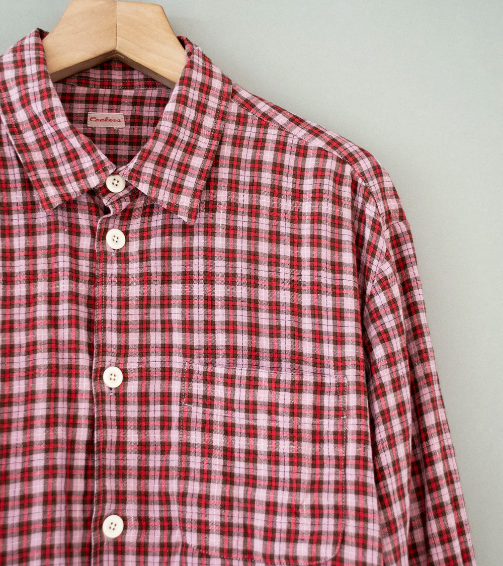 Conkers 'Farmers Shirt' (Sunrise Dishcloth Linen)