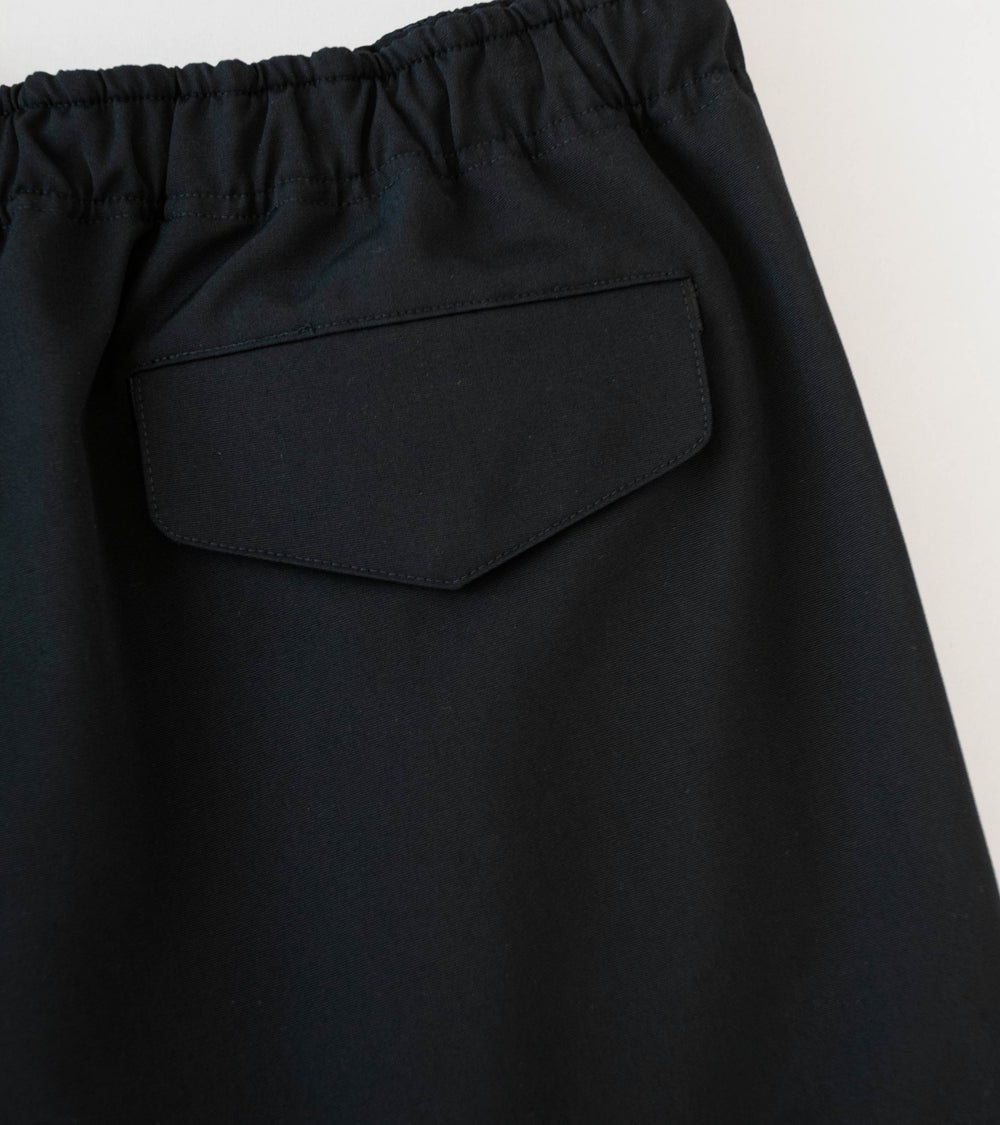Auralee 'Wool Max Canvas Shorts' (Black)