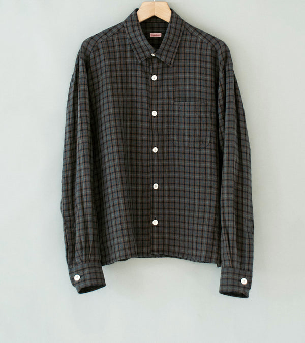 Conkers 'Farmers Shirt' (Dusk Dishcloth Linen)