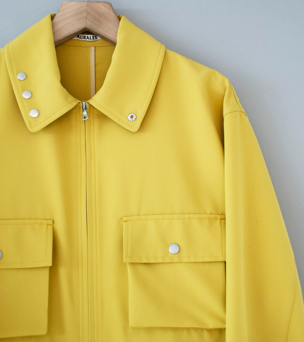 Auralee 'Wool Max Canvas Blouson' (Mustard Yellow)