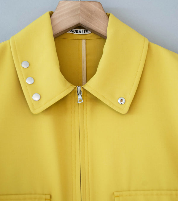 Auralee 'Wool Max Canvas Blouson' (Mustard Yellow)