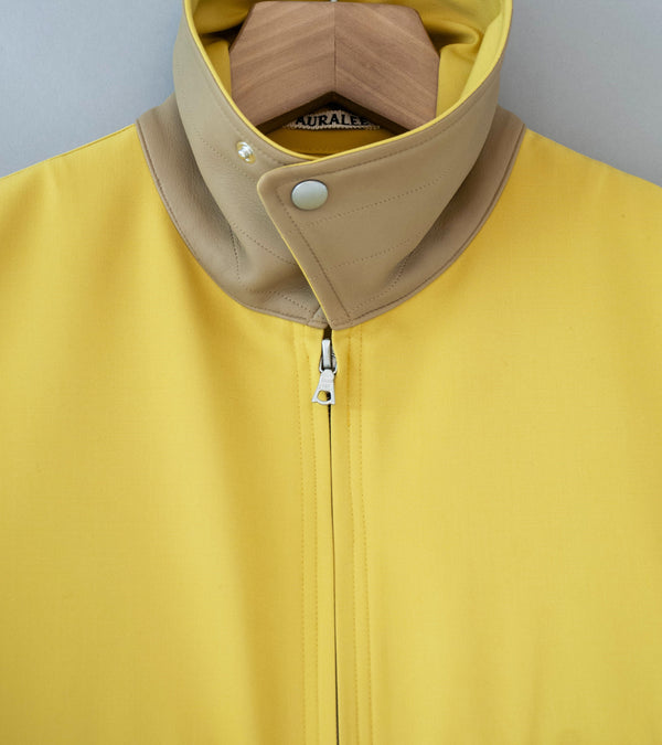 Auralee 'Wool Max Canvas Blouson' (Mustard Yellow)