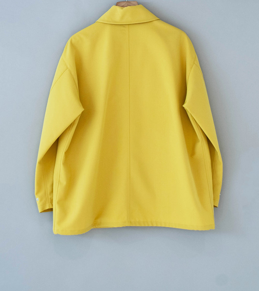 Auralee 'Wool Max Canvas Blouson' (Mustard Yellow)