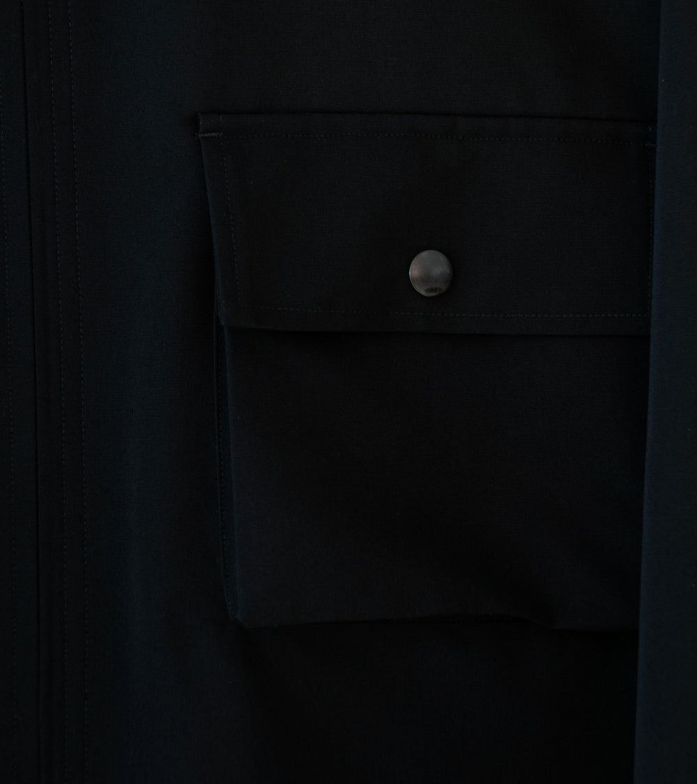 Auralee 'Wool Max Canvas Blouson' (Black)