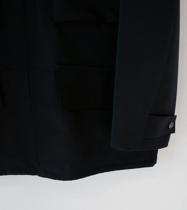 Auralee 'Wool Max Canvas Blouson' (Black)