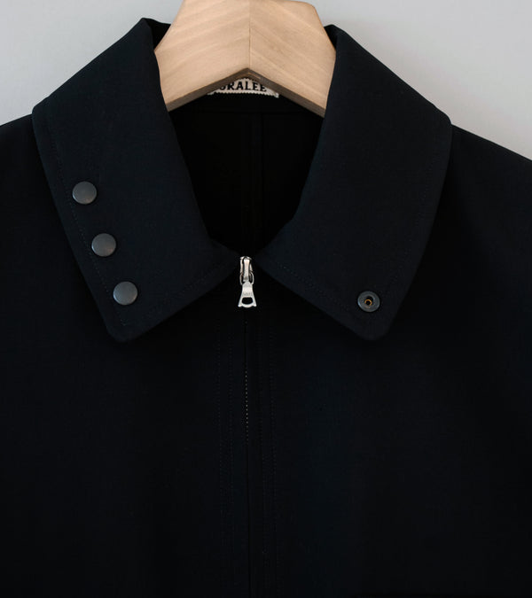 Auralee 'Wool Max Canvas Blouson' (Black)
