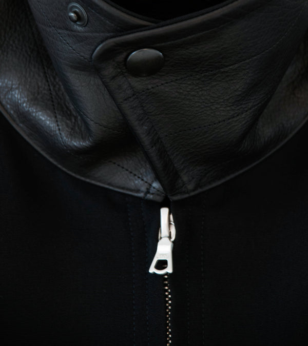 Auralee 'Wool Max Canvas Blouson' (Black)