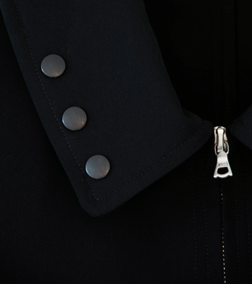 Auralee 'Wool Max Canvas Blouson' (Black)