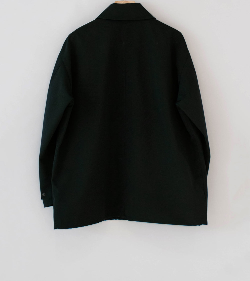 Auralee 'Wool Max Canvas Blouson' (Black)