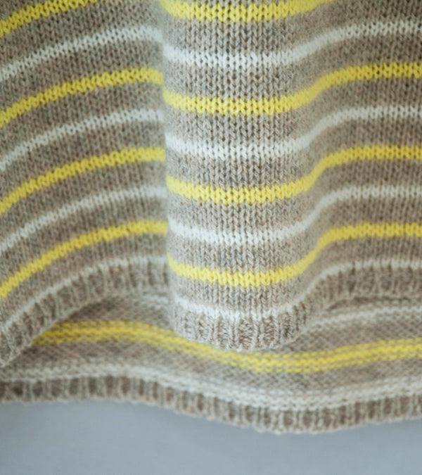 Auralee 'Summer Cashmere Knit P/O' (Beige / Yellow)