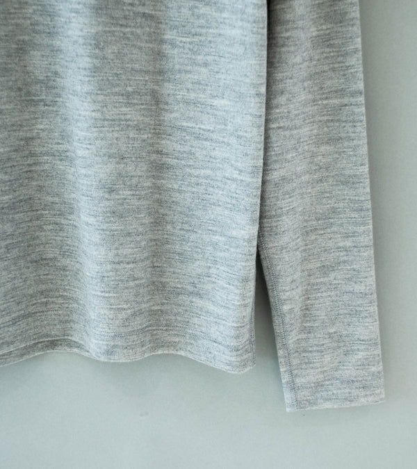 Lady White Co 'LS Wool Carlen T-Shirt' (Heather Grey)