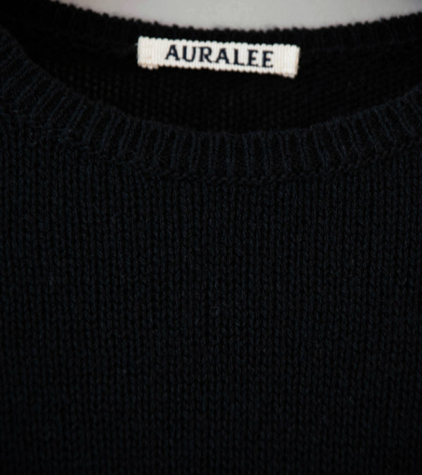 Auralee 'Summer Cashmere Knit P/O' (Black)