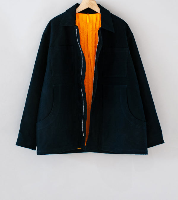 MAN-TLE 'R19 J1 Jebok Coat' (Night Moleskin)