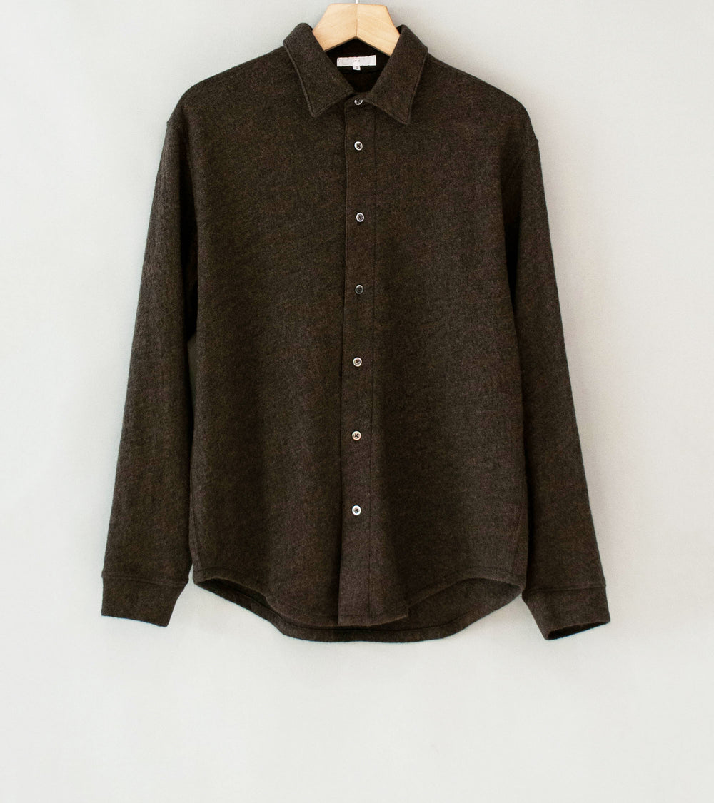 Lady White Co 'Crater Wool Button Up' (Brown)