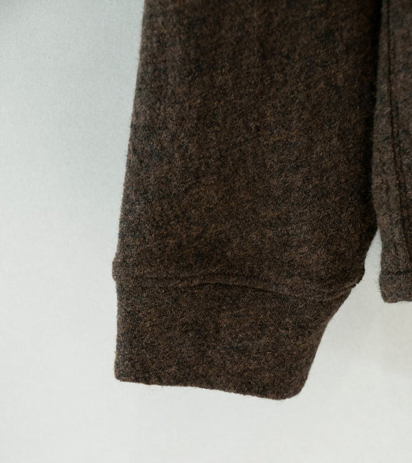 Lady White Co 'Crater Wool Button Up' (Brown)