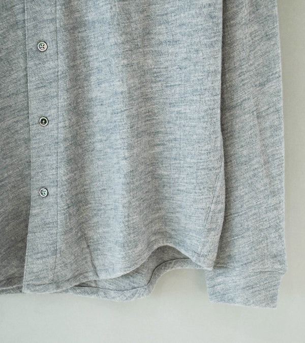 Lady White Co 'Crater Wool Button Up' (Heather Grey)