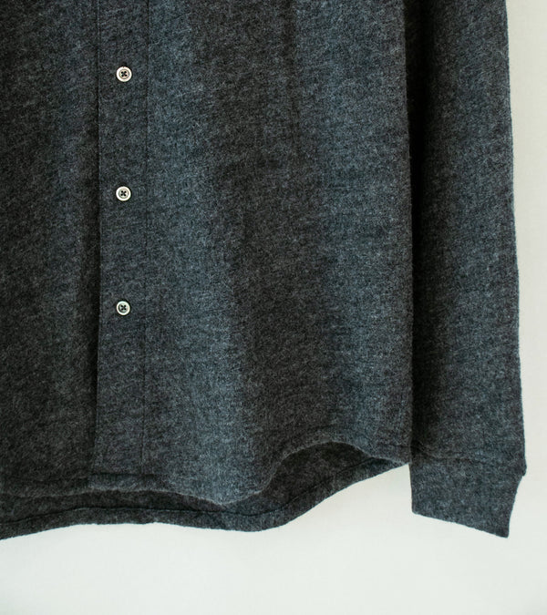 Lady White Co 'Crater Wool Button Up' (Charcoal)