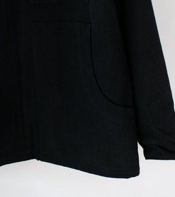 MAN-TLE 'R19 J1 Jebok Coat' (All Black Denim)