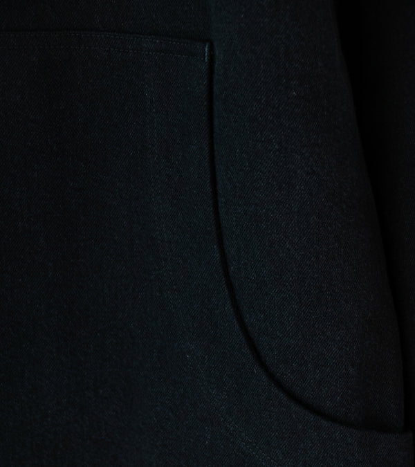 MAN-TLE 'R19 J1 Jebok Coat' (All Black Denim)