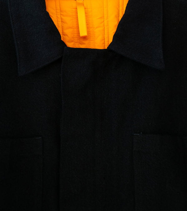 MAN-TLE 'R19 J1 Jebok Coat' (All Black Denim)